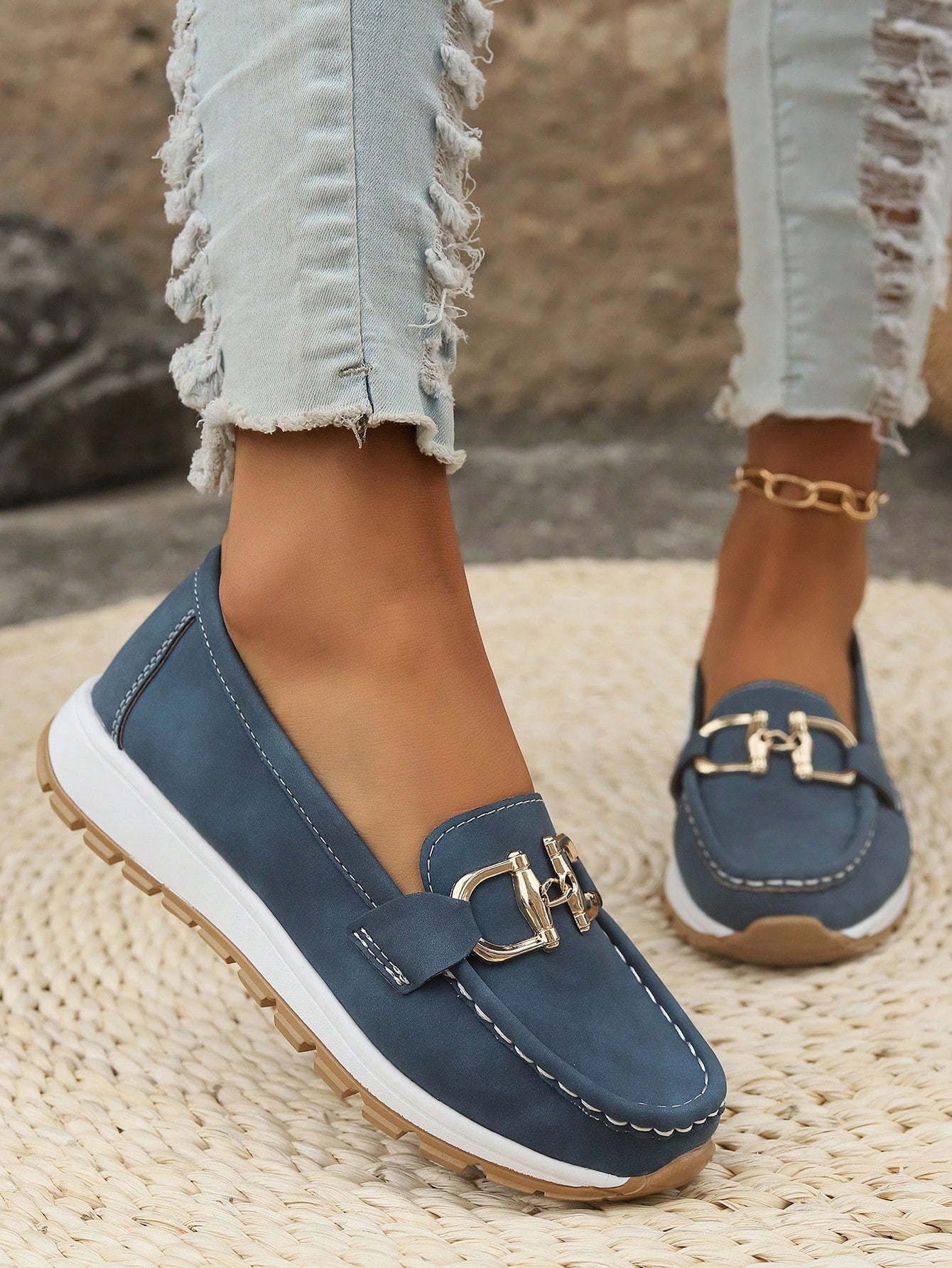 Ellie Flat Buckle Loafers