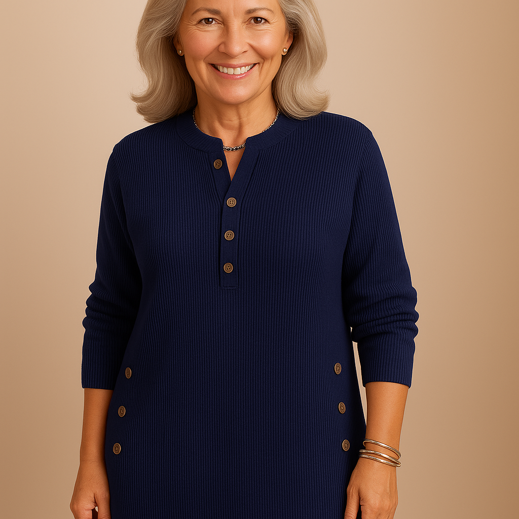 Elisanne™ Button-Detail Knit Top