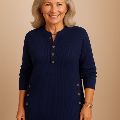 Elisanne™ Button-Detail Knit Top