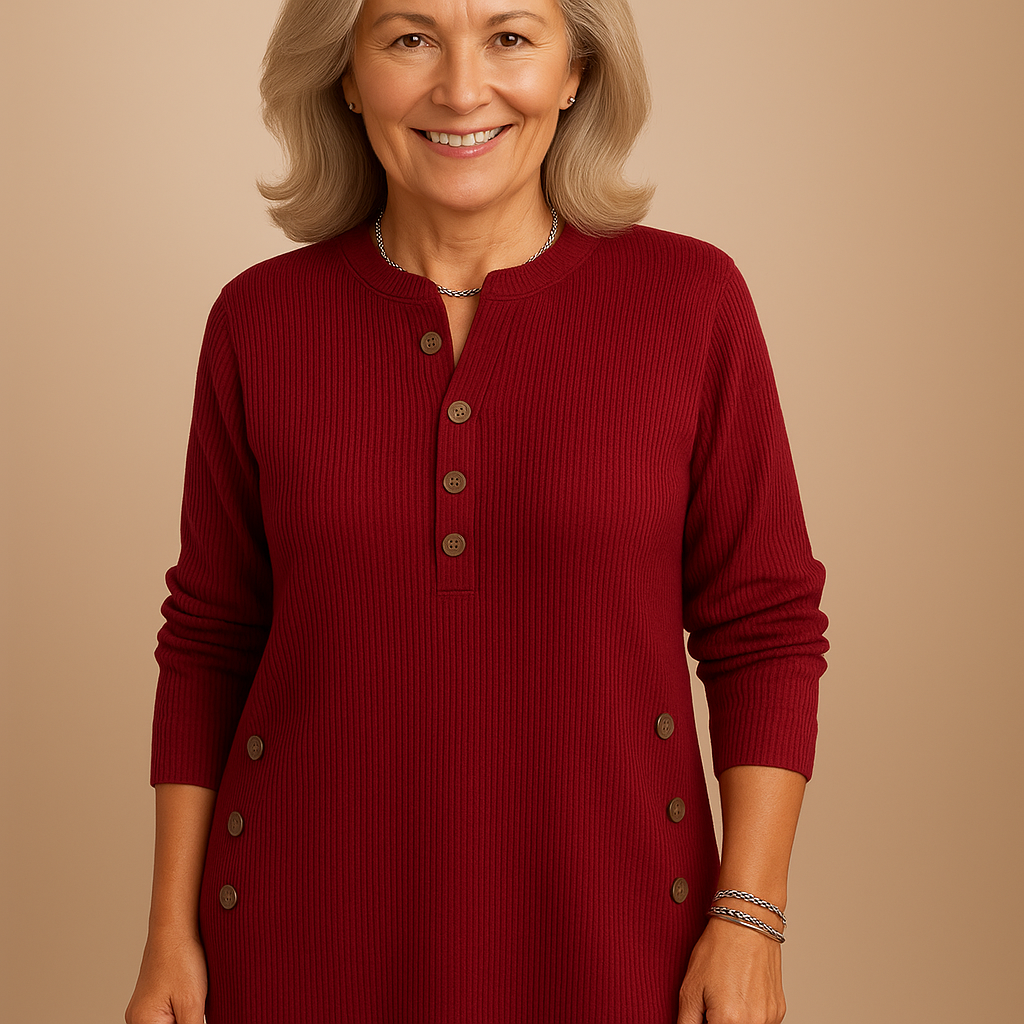 Elisanne™ Button-Detail Knit Top