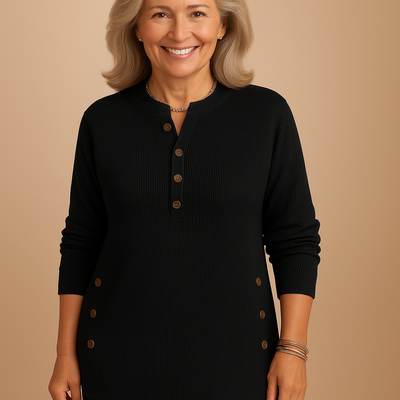 Elisanne™ Button-Detail Knit Top