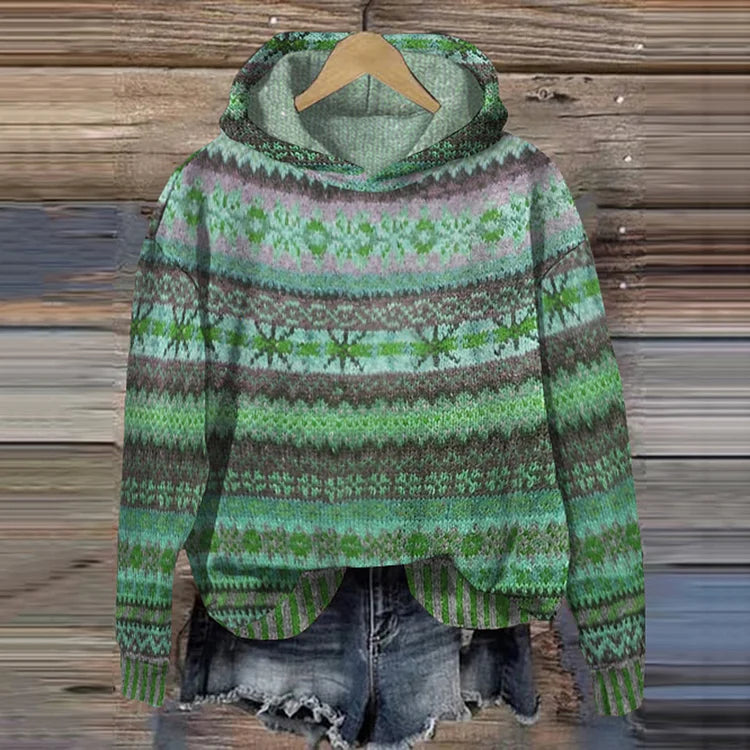 Gaby™ Ethnic Retro Hoodie