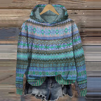 Gaby™ Ethnic Retro Hoodie