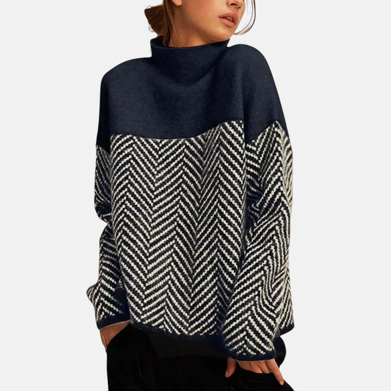 Eva™ Herringbone Knit Sweater