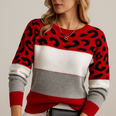 Charlene Leopard Sweater