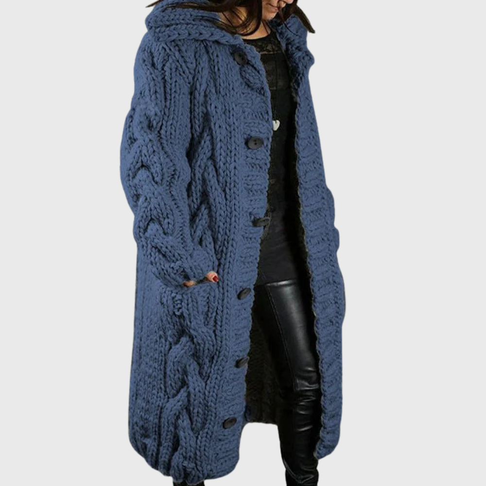 Elowyn™ Chunky Knit Long Coat