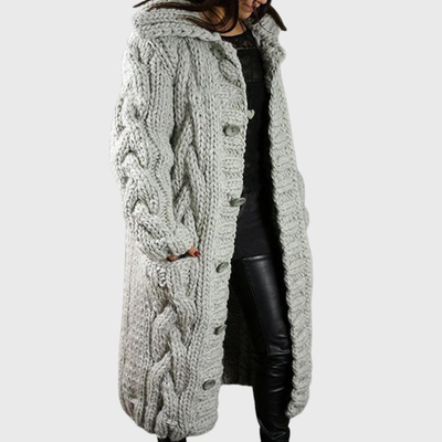 Elowyn™ Chunky Knit Long Coat