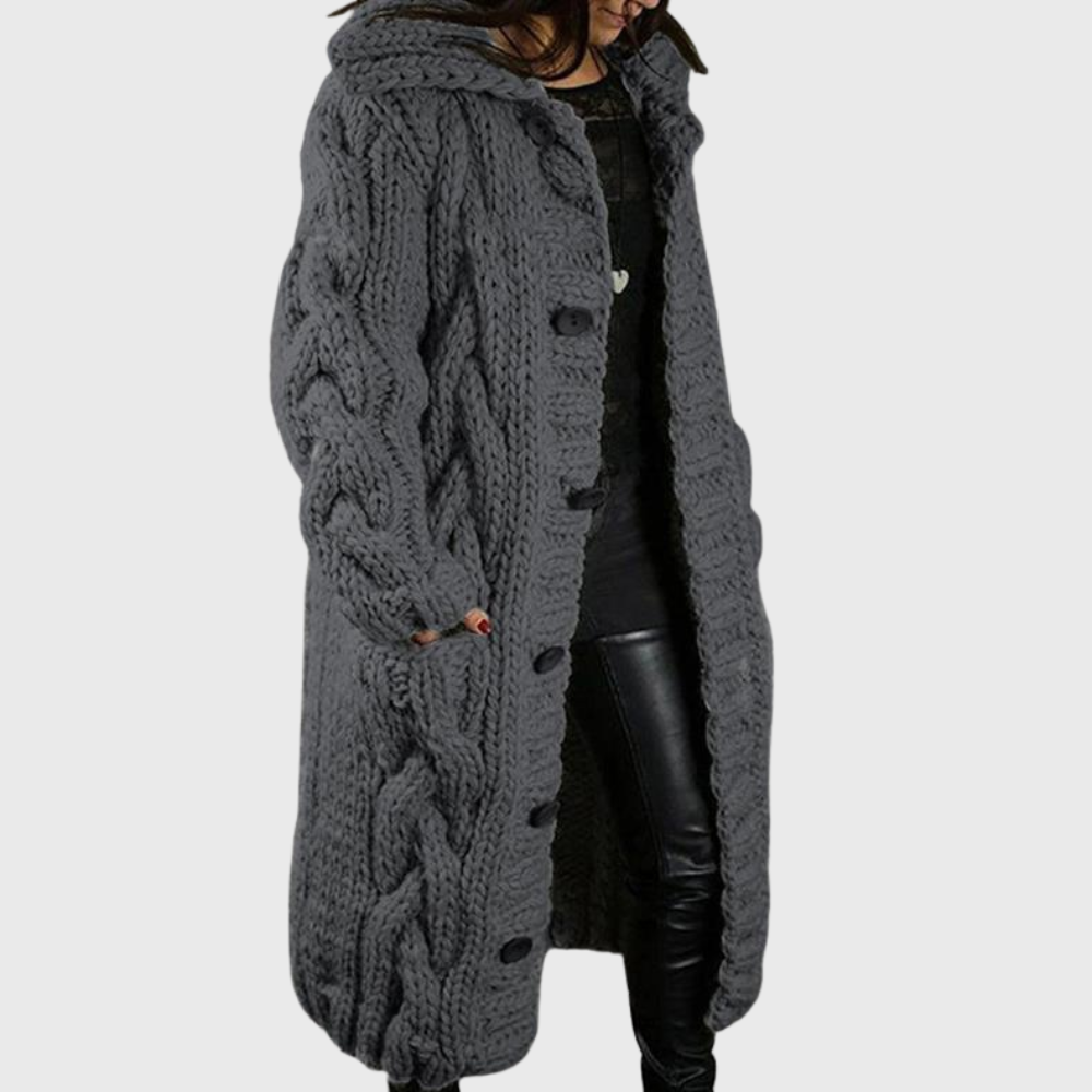 Elowyn™ Chunky Knit Long Coat