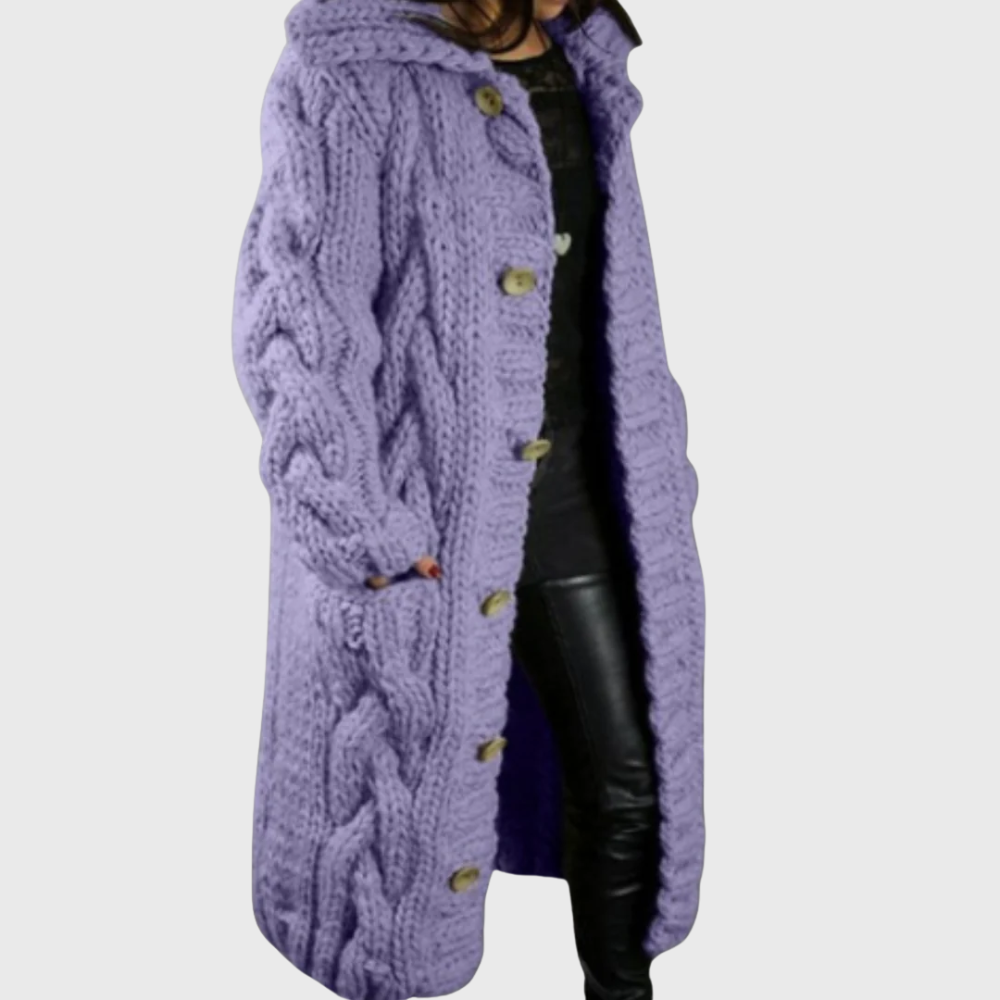 Elowyn™ Chunky Knit Long Coat