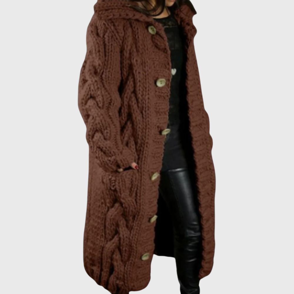 Elowyn™ Chunky Knit Long Coat