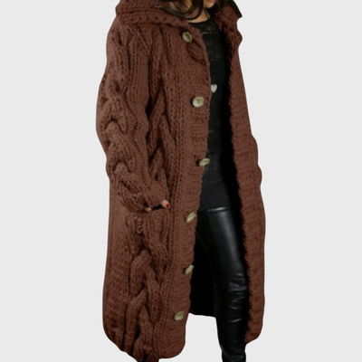 Elowyn™ Chunky Knit Long Coat